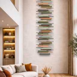 Wood Wall Sculpture, Earth Tones, Neutral Decor, Modern Statement Art - thumbnail 4