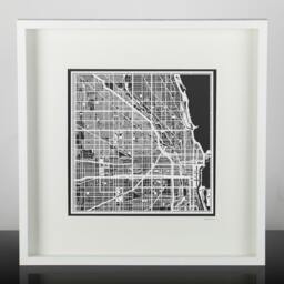 Paper Cut Map Chicago 12??12 In. Art Ideal Gifts - thumbnail 3
