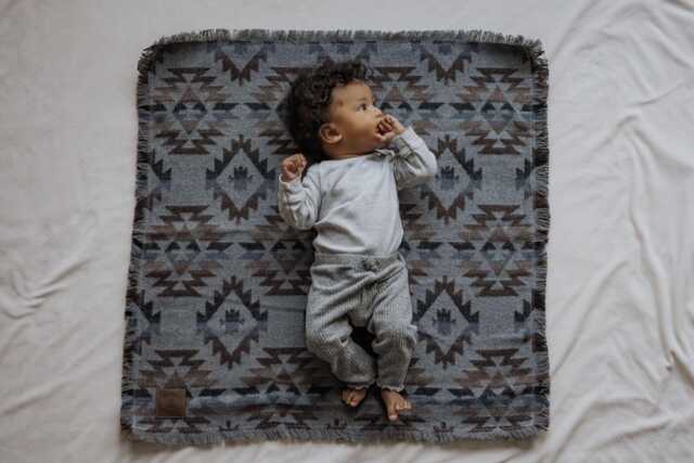 Aztec Baby Blanket - Geometric Car Seat - 30x30 - image 1