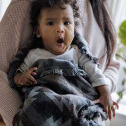 Aztec Baby Blanket - Geometric Car Seat - 30x30 - thumbnail 2