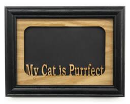 My Cat Is Purrfect Picture Frame - 5x7 Holds 4x6 Photo - thumbnail 1