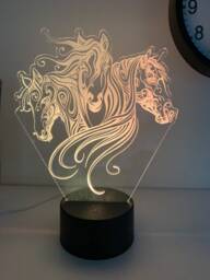 Horse 3D Led Lamp, Smart App Control, Color Changing Night Light
