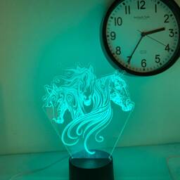 Horse 3D Led Lamp, Smart App Control, Color Changing Night Light - thumbnail 2
