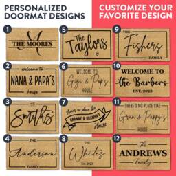 Design Your Own Custom Doormat For Christmas - Gift Him Her Decor Rug - thumbnail 3