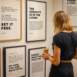 Set Of 6 Inspirational Quotes Daily Affirmation Print Collection, Female Empowerment Wall Art - thumbnail 3