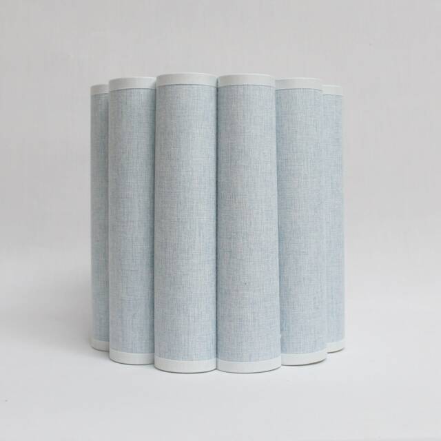 Handmade Alice Blue Fabric Drum Lampshade Custom Home Furnishing-80# - image 1