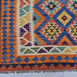 6x9 Ft Living Room Kilim Rug - Afghan Handmade Vibrant Rug, Antique Style Decor - thumbnail 3