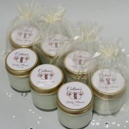 Personalised Baby Shower Favours Mini Soy Scented Candle Guest Gifts - thumbnail 3