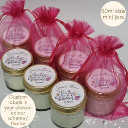 Personalised Baby Shower Favours Mini Soy Scented Candle Guest Gifts - thumbnail 1