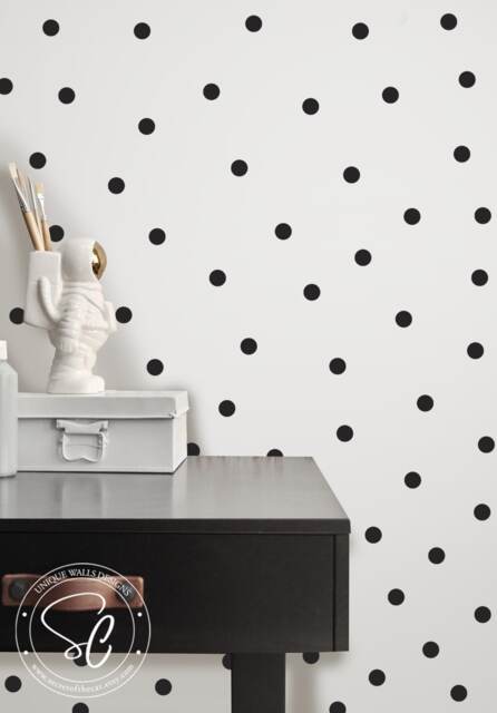 Polka Dot Wall Decals, Vinyl Nursery Decor - 80 Dots - image 1