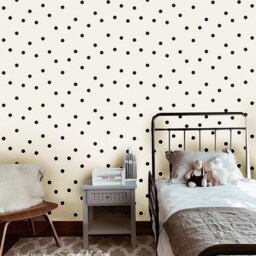 Polka Dot Wall Decals, Vinyl Nursery Decor - 80 Dots - thumbnail 2