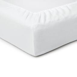 White Linen Fitted Sheet, Deep Pocket, Custom Size - thumbnail 2