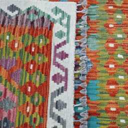 Classic Kilim Rug, Handmade Artisan Afghan Turkish Scandinavian Navajo Bohemian Flatweave Natural Wool Rug 189x125 cm - thumbnail 3