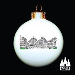 Rc Roller Coaster - Fair Ground Theme Park Seaside - Illustrated Fine Bone China Bauble - thumbnail 1