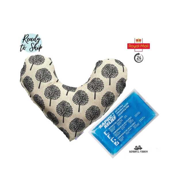 Mastectomy Comfort Heart Pillow Post Surgery Support With Hot/Cold Compress - image 1