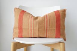 Brown Tribal Hemp Hand Woven Natural Dye Color Hmong Lumbar Pillow Cover - thumbnail 1