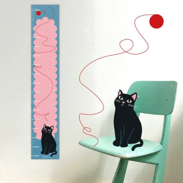 Cat Measuring Strip Eco-Print - image 1