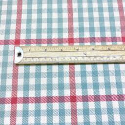 1015. Romo Duck Egg Blue Check, Linen Cotton Cushion Cover, Size 18x18 - thumbnail 2