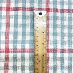 1015. Romo Duck Egg Blue Check, Linen Cotton Cushion Cover, Size 18x18 - thumbnail 3