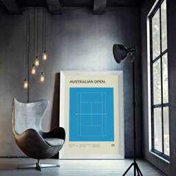 Tennis Poster, Wimbledon French Open Print, Australian Us - Home Decoration Wall Art - thumbnail 3