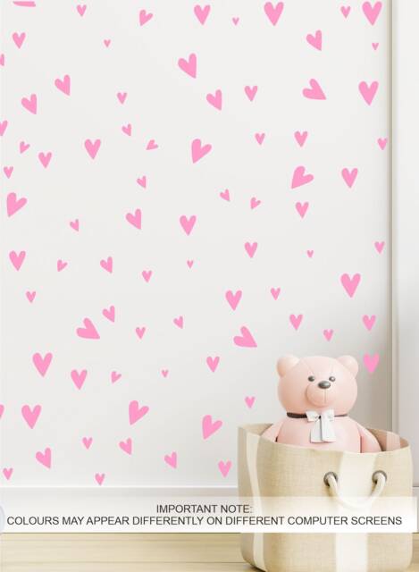 Sale Heart Wall Decals Peel & Stick Nursery Stickers - image 1