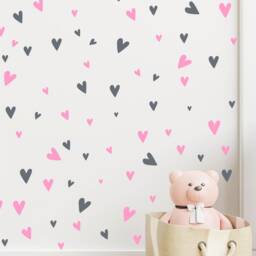 Sale Heart Wall Decals Peel & Stick Nursery Stickers - thumbnail 2