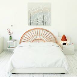 Rattan Headboard, Headboard Wood, Rattan Furniture, Double, Queen, King, Full, Wicker Furniture - thumbnail 2