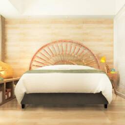 Rattan Headboard, Headboard Wood, Rattan Furniture, Double, Queen, King, Full, Wicker Furniture - thumbnail 3