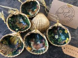 Enchanted Forest Decor Woodland Animal Ornaments Hanging Shell Christmas Decoration Autumn in The Woods Magical Fox Deer Rabbit