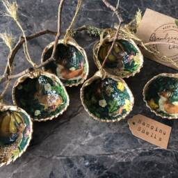 Enchanted Forest Decor Woodland Animal Ornaments Hanging Shell Christmas Decoration Autumn in The Woods Magical Fox Deer Rabbit - thumbnail 3