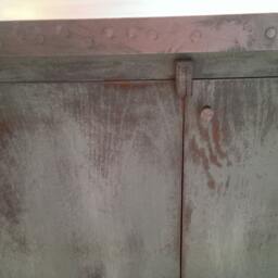 Distressed, Sofa Table Cabinet, Painted Finish Petina - thumbnail 3
