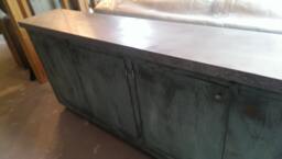 Distressed, Sofa Table Cabinet, Painted Finish Petina - thumbnail 1