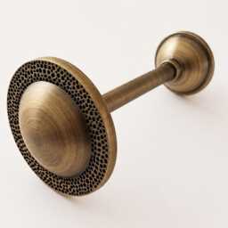 Antique Brass Gold Curtain Tie Backs - Embosed Etched Luna Ties, Decorative Wall Hooks, Pulls Holdbacks, Farmhouse Decor - thumbnail 3