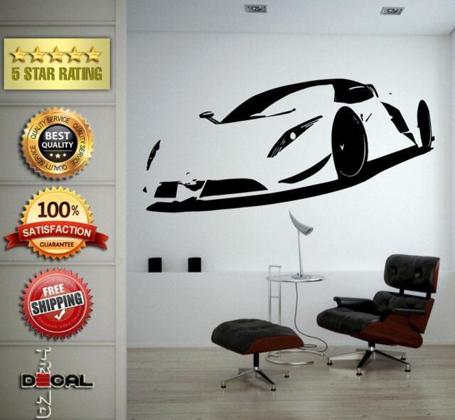 Sports Exotic Racing New Old School Muscle Car Vehicle Wall Vinyl Sticker Mural Room Decor L1826 - image 1