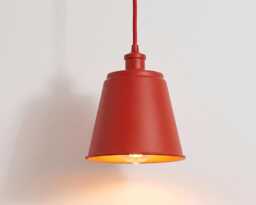Hanging Light - Contemporary Matte Red - Stylish Modern Ceiling Lamp For Caf??, Dining Room & Creative Interiors
