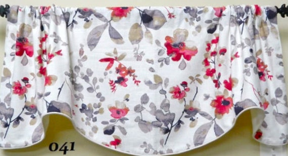 Trend 03367 Poppy By Vern Yip - Window Valance Lined Corded Rod Pocket Scalloped Linen Blend Fabric Made To Order - image 1