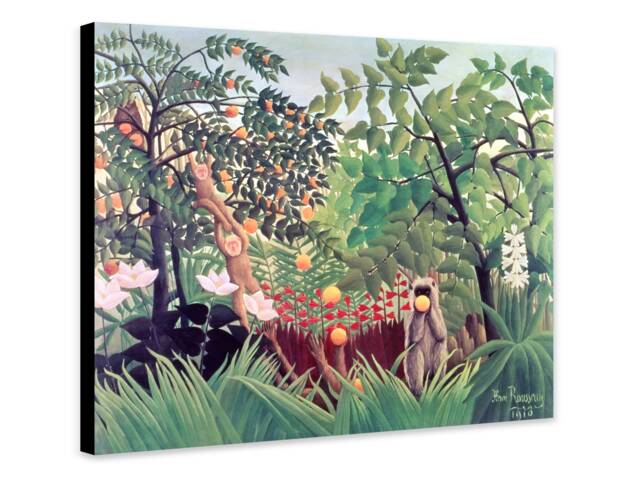 Exotic Landscape By Henri Rousseau - 1910 - Wrapped Frame Canvas Rolled Photo/Poster Print - image 1