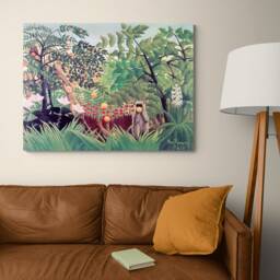 Exotic Landscape By Henri Rousseau - 1910 - Wrapped Frame Canvas Rolled Photo/Poster Print - thumbnail 2