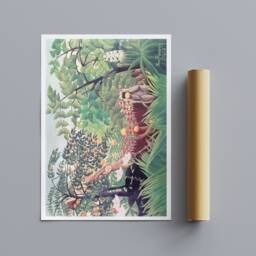 Exotic Landscape By Henri Rousseau - 1910 - Wrapped Frame Canvas Rolled Photo/Poster Print - thumbnail 3