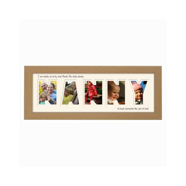 Nanny Photo Frame I Thank The Stars Or We Stars Word Name Special Gift Mother's Day 891 By Photos in A Word - image 1