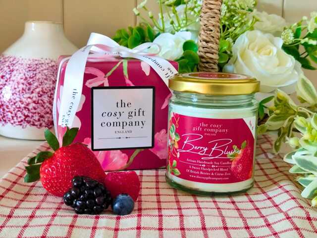 Handmade Scented Candle Luxury Highly Scented Mixed Berry Soy Candle - No.6 150G Perfect Self Care Gift The Cosy Company - image 1