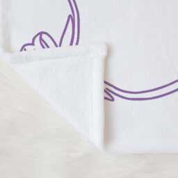 Baby Milestone Blanket Lavender Coquette Bow Girl Ribbon Month Marker Personalized Shower Gift New Mom - thumbnail 3