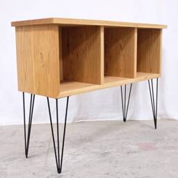 Vinyl Record Shelf with Custom Hairpin Legs - thumbnail 4
