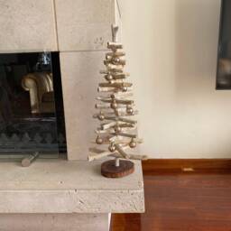 Driftwood 2Ft Christmas Tree, Coastal Holiday Decor - thumbnail 3