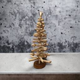 Driftwood 2Ft Christmas Tree, Coastal Holiday Decor - thumbnail 4