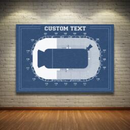Custom College Hockey Arena Seating Chart Print - thumbnail 2