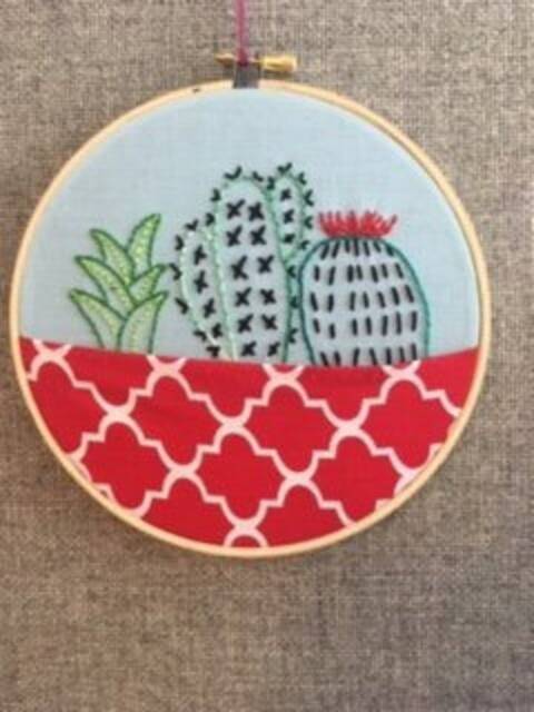 Embroidery Pocket Wall Decoration - image 1