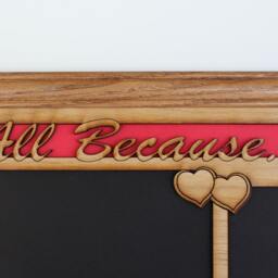 11x14 All Because Two People Fell in Love Wood Mat Collage Insert For Frame - thumbnail 2