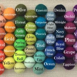 Felt Ball Alphabet Letters Play, Nursery Decor, Balls, Kids Bedroom, Filled Letter, Pom Playroom, Wall Decoration - thumbnail 4