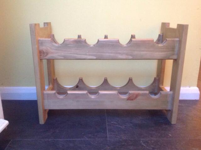 Handmade Pine Wine Rack - image 1